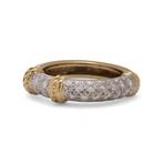 Ring Kutchinsky vintage 18kt goud 0,36 ct. diamant bandring., Nieuw