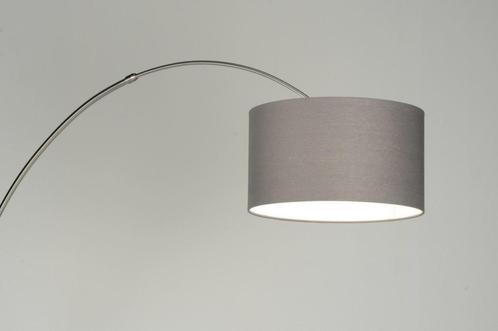 Rietveld Vloerlampen - Grijs - Staal, Stof, Metaal, Huis en Inrichting, Lampen | Vloerlampen, Verzenden