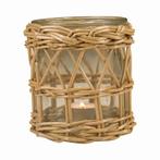 rotan windlicht recht x 15cm, Verzenden, Nieuw