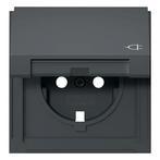 Gira TX_44 afdekplaat met tekstkader voor stopcontact met, Ophalen of Verzenden, Nieuw