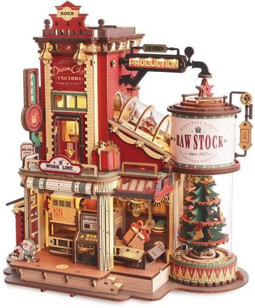 Robotime Dream Gift Factory Miniatuurhuis Kerst MusicBox... beschikbaar voor biedingen