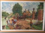 J.B. Wolters , Groningen-Djakarta. - Isings - Schoolkaart -, Antiek en Kunst, Curiosa en Brocante