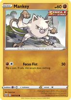 Mankey 066/163 Battle Styles, Hobby en Vrije tijd, Verzamelkaartspellen | Pokémon, Ophalen of Verzenden, Nieuw, Losse kaart, Foil