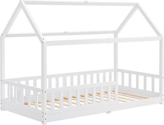 2dekans | Kinderbed Marli - 90 x 200 cm - Wit, Kinderen en Baby's, Kinderkamer | Bedden, Zo goed als nieuw, Ophalen of Verzenden