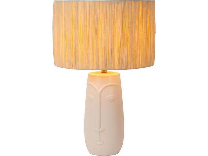 Lucide VISO - Tafellamp - Ø 36 cm - 1xE27 - Wit - Japandi, Huis en Inrichting, Lampen | Tafellampen, Zo goed als nieuw, Verzenden