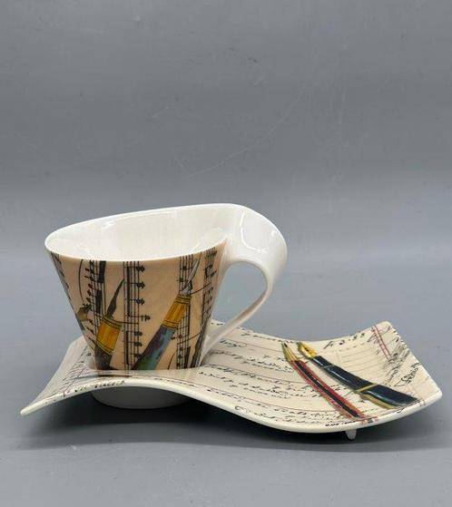Villeroy & Boch Tasse mit Untertasse – Künstlerisches Design, Antiek en Kunst, Antiek | Meubels | Tafels