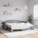 vidaXL Slaapbank met onderschuifbed 90x190 cm stof, 90 cm, Eenpersoons, Verzenden, Nieuw