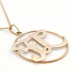Ketting met hanger - 18 karaat Geel goud, Sieraden, Tassen en Uiterlijk, Antieke sieraden