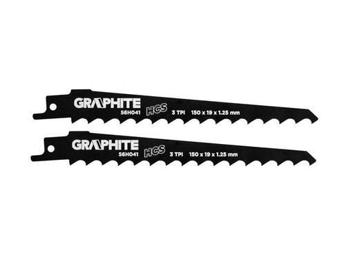GRAPHITE Reciprozaagblad HCS 150mm – Set van 2 Stuks, Doe-het-zelf en Verbouw, Gereedschap | Handgereedschap, Nieuw, Ophalen of Verzenden