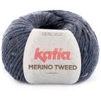 Katia Merino Tweed - 305 donkerblauw - Merinogaren, Hobby en Vrije tijd, Breien en Haken, Ophalen of Verzenden, Nieuw