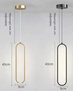 Zwart-Gouden LED Hanglamp – Moderne Plafondlamp voor Woonkam, Huis en Inrichting, Lampen | Hanglampen, Verzenden, Nieuw