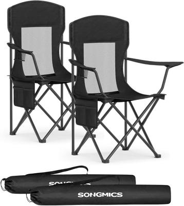 2x campingstoel - opvouwbare kamperenstoelen - hoge beschikbaar voor biedingen