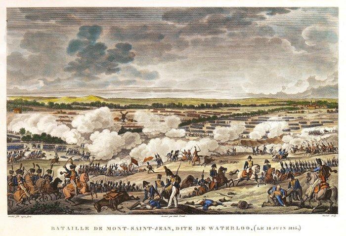 België - Waterloo (Napoleon); Vernet / Couché - Bataille de, Boeken, Atlassen en Landkaarten