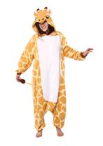Onesie Giraf Pak L-XL Girafpak Kostuum Oranje Geel Giraffe J, Nieuw, Carnaval, Maat 42/44 (L), Ophalen of Verzenden