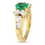 Ring - 18 karaat Geel goud, 18K Geelgoud 1,0ct Diamant en, Sieraden, Tassen en Uiterlijk, Ringen, Nieuw