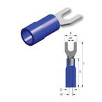 Tirex automotive Vorkkabelschoen M6 BLAUW geïsoleerd,, Auto diversen, Ophalen of Verzenden, Nieuw