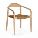 *WOONWINKEL* Kave Home Nina Houten Tuinstoel Met Touw Beige, Huis en Inrichting, Stoelen, Verzenden, Nieuw