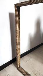 Spiegel - Eik - Gouden lijst zilveren, Antiek en Kunst