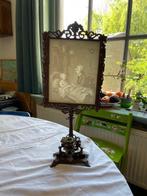 Kamerscherm - Gietijzer, Porselein - Kamerscherm/ firescreen