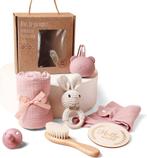 Babyshower gift set Bunny 7-delig in geschenkdoos, Kinderen en Baby's, Kraamcadeaus en Geboorteborden, Nieuw, Kraamcadeau, Verzenden