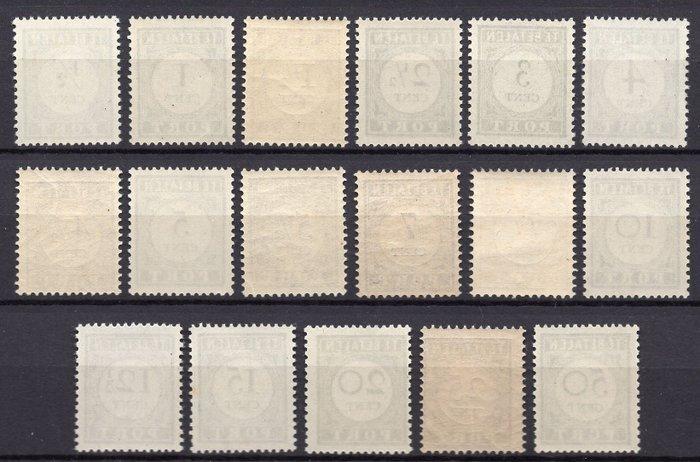 Nederland 1912 - 1912 - 1920 Cijfer en waarde blauw  - NVPH, Postzegels en Munten, Postzegels | Nederland