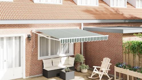 vidaXL Luifel automatisch uitschuifbaar 350x250 cm groen en, Tuin en Terras, Zonneschermen, Nieuw, Verzenden