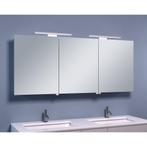 BWS LED Spiegelkast Luxe Aluminium 140x60x14 cm, Doe-het-zelf en Verbouw, Ophalen of Verzenden, Nieuw, Bad