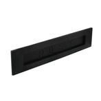 Intersteel Briefplaat geveerd met tekst Post - mat zwart, Tuin en Terras, Brievenbussen, Verzenden, Nieuw