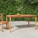 vidaXL Tuintafel 150x90x75 cm massief teakhout, Verzenden, Nieuw, Teakhout