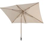 Azzurro stokparasol 200x300 cm houtlook frame sand 4, Tuin en Terras, Parasols, Ophalen of Verzenden, Nieuw