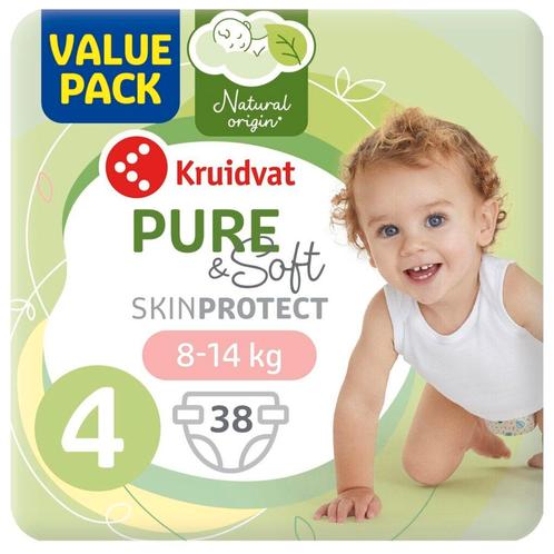 Kruidvat Pure & Soft 4 Maxi Luiers Valuepack, Kinderen en Baby's, Overige Kinderen en Baby's, Nieuw, Verzenden
