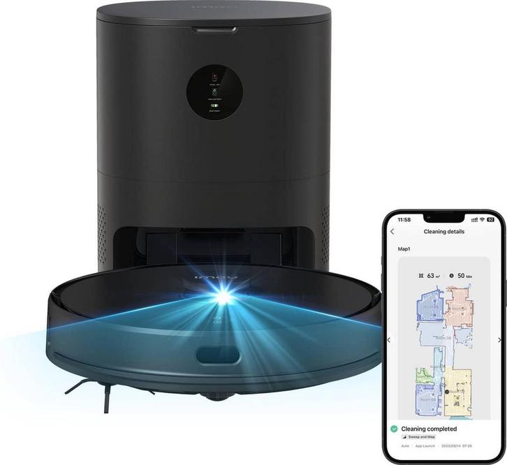 Imou RV1 Pro Max Robotstofzuiger Met Laadstation En, Witgoed en Apparatuur, Stofzuigers, Gebruikt, Ophalen of Verzenden