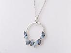 Ketting met hanger - 14 karaat Witgoud - 1.66ct. tw. Topaas, Sieraden, Tassen en Uiterlijk, Antieke sieraden