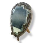 Spiegel - Zilver - Zilveren tafellamp spiegel, Antiek en Kunst