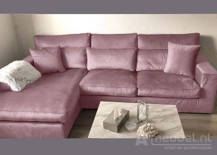 Oudenbosch Longchair - loungebanken - Roze, Huis en Inrichting, Banken | Sofa's en Chaises Longues, Nieuw, Stof