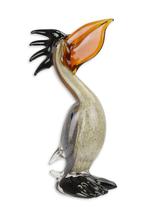 A MURANO STYLE GLASS FIGURINE OF A PELICAN (Interieur), Verzenden