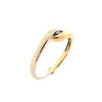 Bicolor gouden ring met diamant 0,02 ct | Jeunesse (witgoud), Sieraden, Tassen en Uiterlijk, 18 tot 19, Gebruikt, Overige kleuren