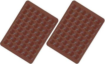 Macarons Bakmat Siliconen – Set van 2 - 48 Putten - 39 x 29 beschikbaar voor biedingen