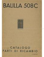 1938 FIAT BALILLA 508C ONDERDELEN CATALOGUS ITALIAANS