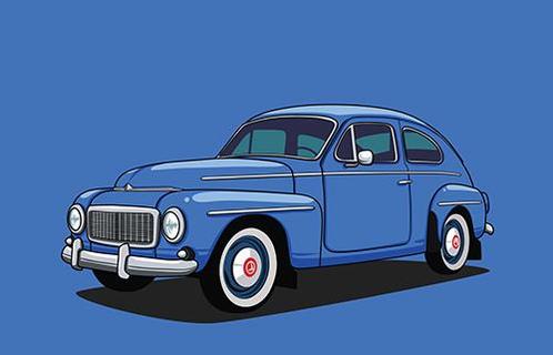 Poster Volvo Katterug 544/444, Auto diversen, Auto-accessoires, Ophalen of Verzenden