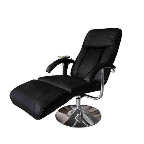 Massagestoel Zwart Kunstleer | Retourdeal | 40% Korting, Huis en Inrichting, Fauteuils, 50 tot 75 cm, 75 tot 100 cm, Nieuw, Ophalen of Verzenden