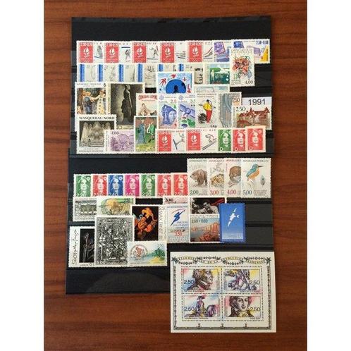 Frankrijk 1991/1995 - Kavel van 5 complete opeenvolgende, Postzegels en Munten, Postzegels | Europa | Frankrijk