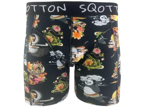 Boxershort - SQOTTON® - Kungfu - Zwart, Kleding | Heren, Ondergoed, Verzenden