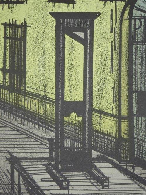 Bernard Buffet (1928-1999) - La Guillotine (série Fantomas), Antiek en Kunst, Antiek | Overige Antiek