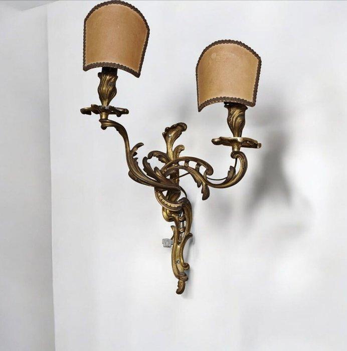 Wandkandelaar (2) - Verguld brons, Antiek en Kunst, Antiek | Meubels | Stoelen en Banken