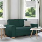 vidaXL 2-zitsbank Donkergroen 120 cm Stof, Huis en Inrichting, Banken | Bankstellen, Verzenden, Nieuw, Tweepersoons, Stof