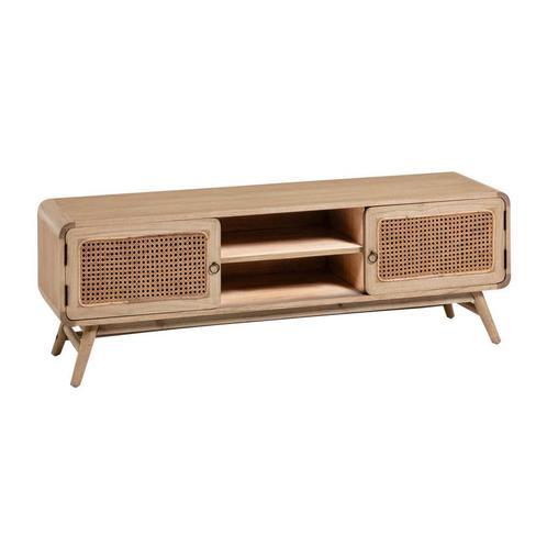 *WOONWINKEL* Kave Home Nalu Rotan Tv-meubel Hout, Huis en Inrichting, Kasten | Televisiemeubels, Nieuw, Verzenden