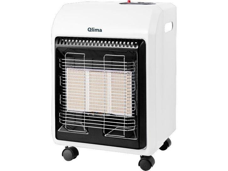 Qlima verrijdbare gaskachel GH 741 RM wit, Caravans en Kamperen, Kampeeraccessoires, Nieuw