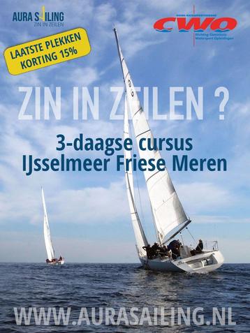 Weekendcursus zeilen op een  comfortabel kajuitzeiljacht beschikbaar voor biedingen