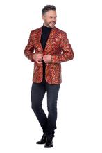 Pailletten Blazer Heren Rood/Groen, Ophalen of Verzenden, Nieuw